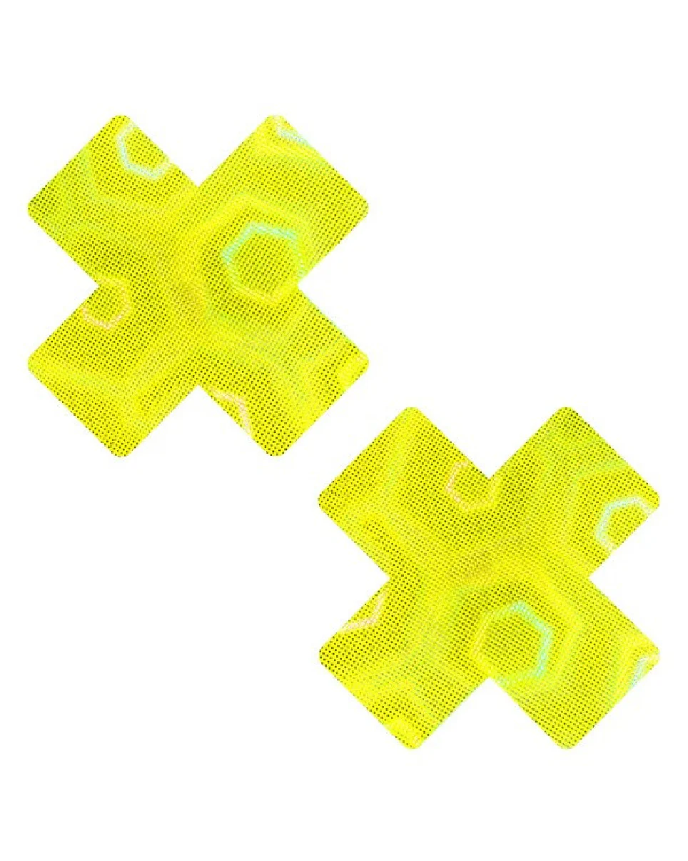 Yellow Nuclear Trippy X Pasties - Image 2